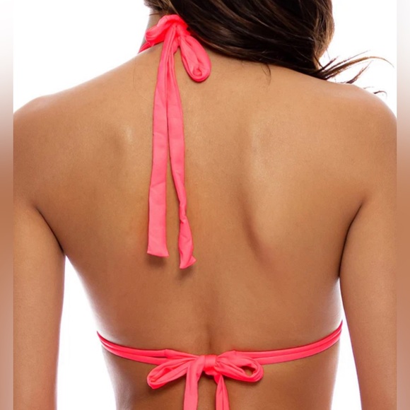 Luli Fama DD+ Halter Top / Color: Guava - Picture 2 of 7